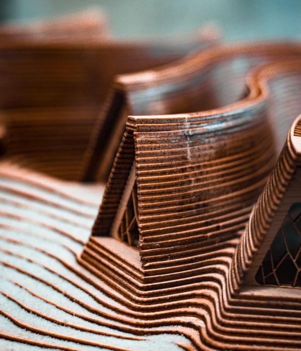 Abstract blue light waves representing eye focus relaxation